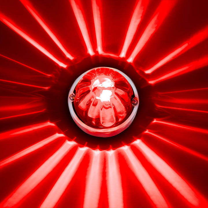 UltraBurst Glass Watermelon Light Flush Mount Kit - Red LED/Red Lens