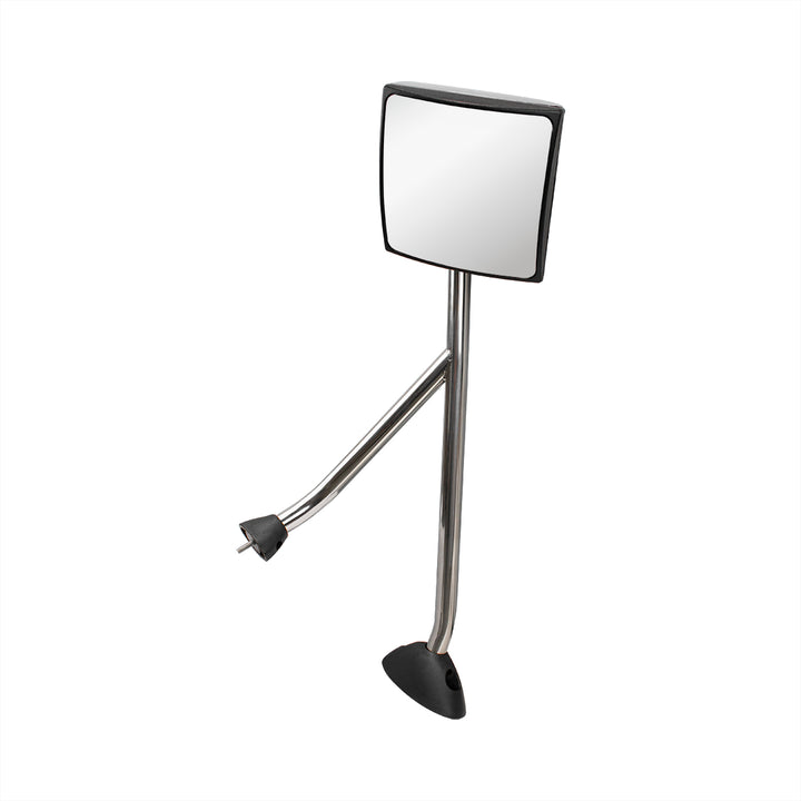 Stainless Steel Hood Mirror Assembly With Sequential LED Turn Signal For 2008-2017 International Prostar - Driver