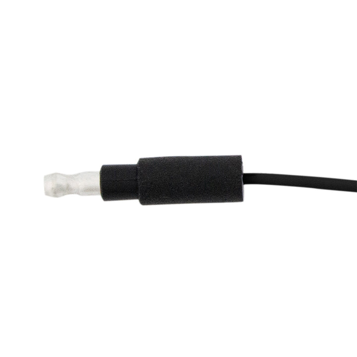 6" Single Lead Wire With .180 Bullet Termination &amp; Stripped End - Black (10 Pcs)