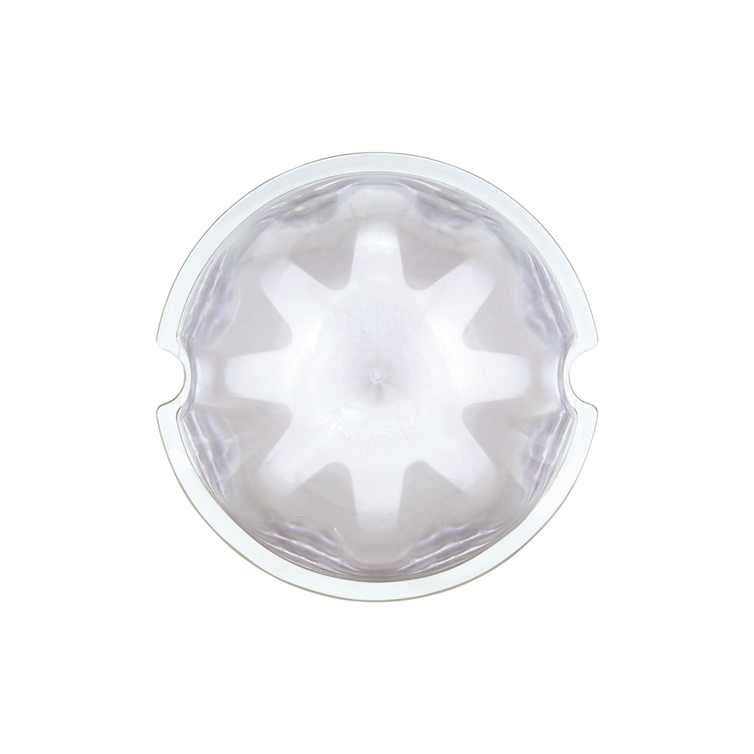 9 LED Dual Function GloLight Watermelon Cab/Auxiliary Light - Red LED/Clear Lens (Bulk)