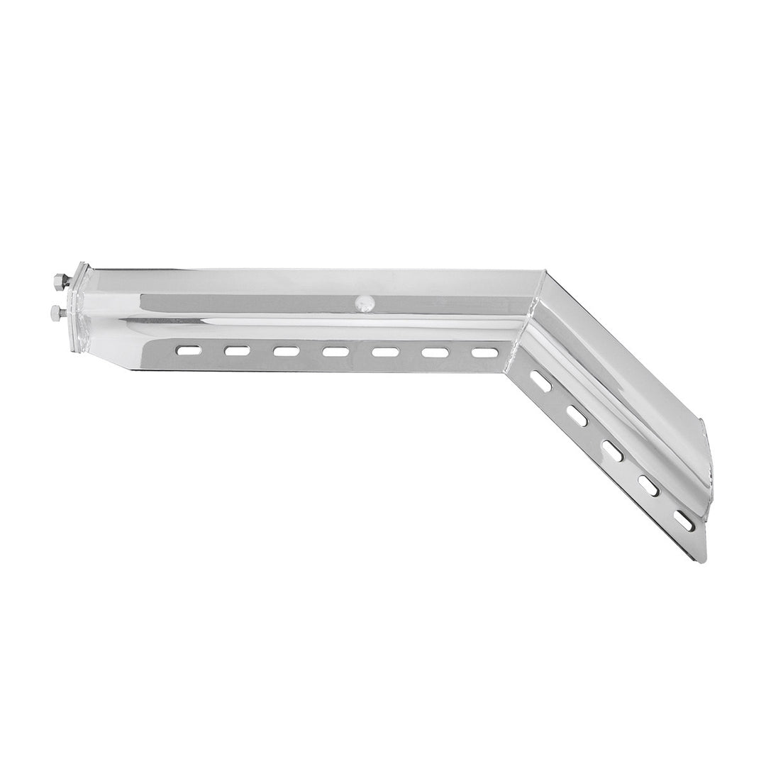 30" Chrome 45 - Degree Angled Heavy Duty Mud Flap Hangers - 1-1/8" Bolt Pattern (Pair)