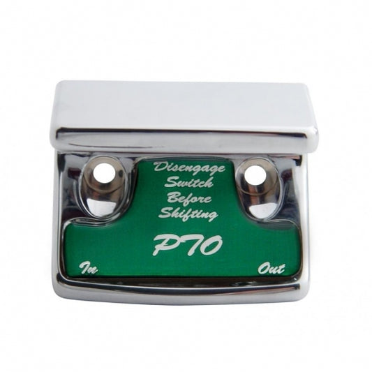 "PTO" Switch Guard With Green Sticker