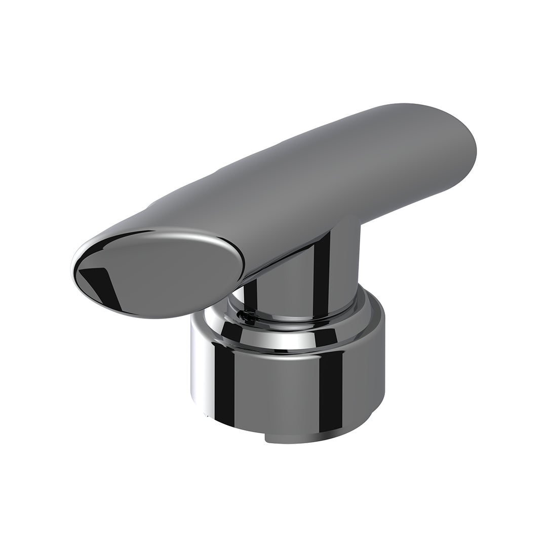 Thread-On T-Shape Gearshift Knob With Chrome 9/10 Speed Adapter - Chrome