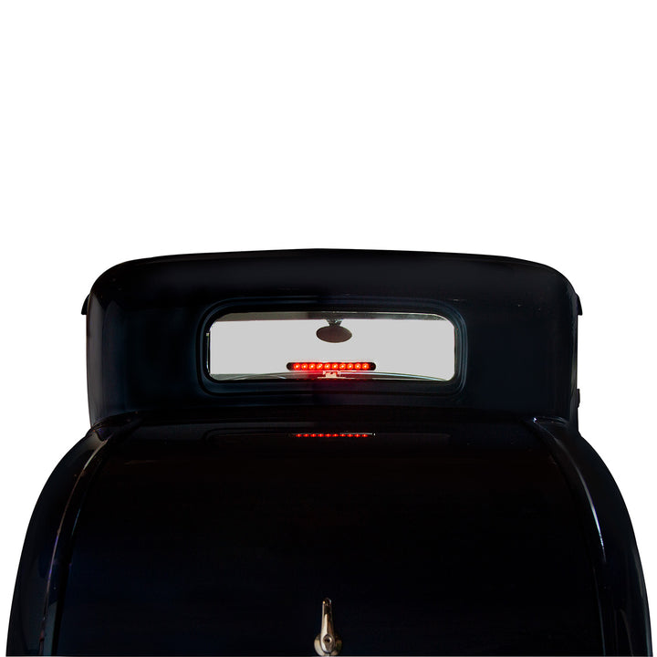10 LED Dual Function 3rd Brake Light With Chrome Swivel Pedestal Base - Red LED/Red Lens