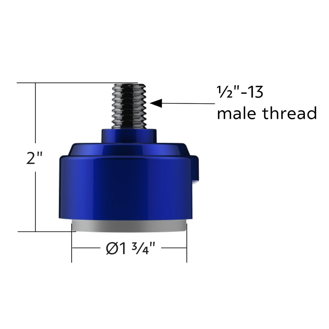 1/2" - 13 Thread-On Shift Knob Mounting Adapter For Eaton Fuller Style 13/15/18 Shifter - Indigo Blue (Bulk)