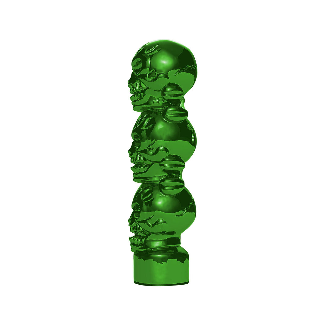 1/2" - 13 Thread-On 3 Skull Candy Color Shift Knob - Emerald Green