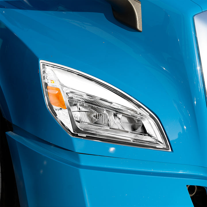 High Power Chrome LED Headlight For 2018-2024 Freightliner Cascadia - Passenger