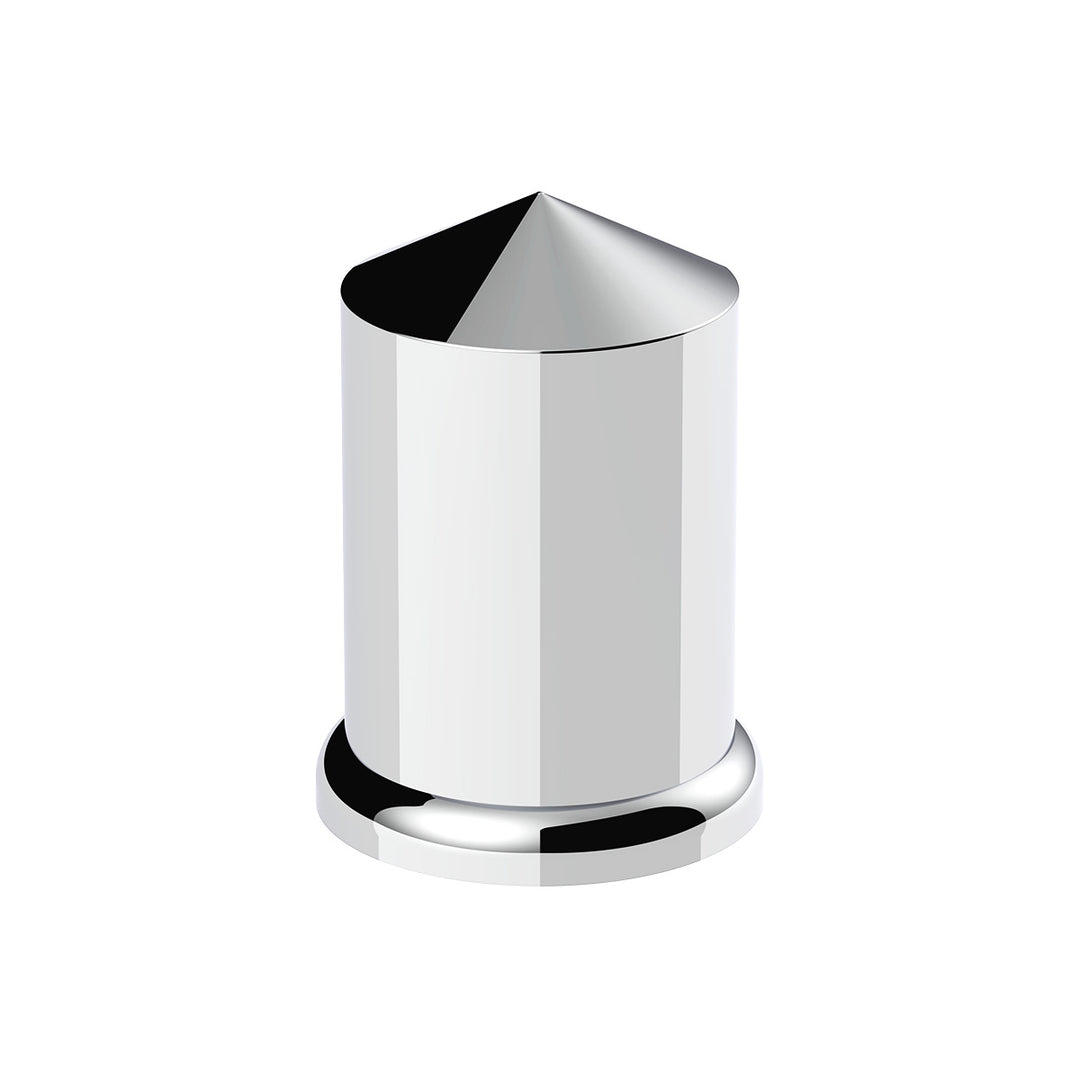 1-1/2" x 3" Chrome Plastic Pointed Nut Covers - Push-On (20-Pack)