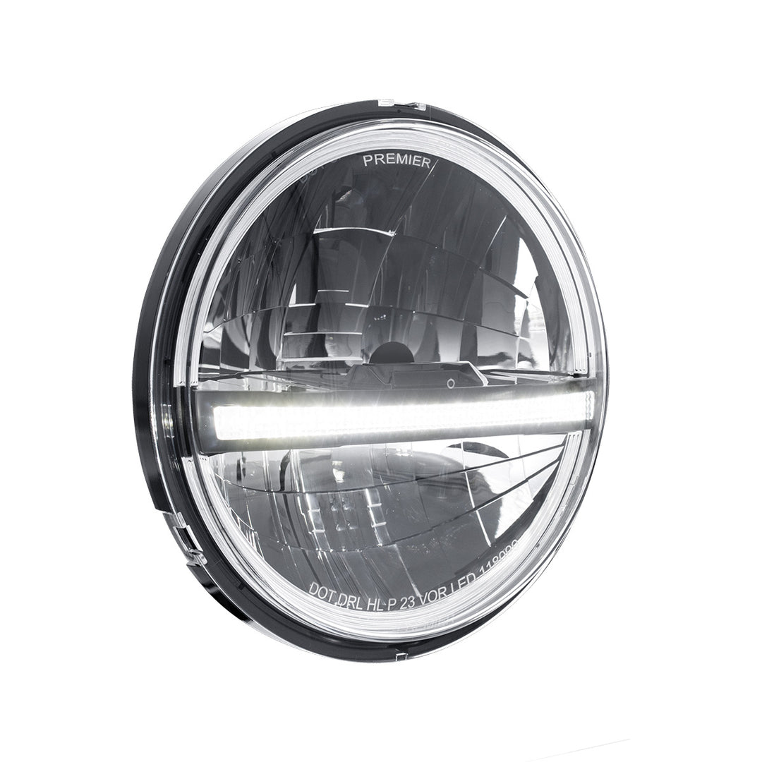 ULTRALIT - 20 High Power LED 5-3/4" Headlight With LED DRL/Position Light - Black