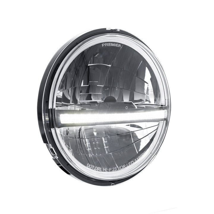 ULTRALIT - 20 High Power LED 5-3/4" Headlight With LED DRL/Position Light - Black