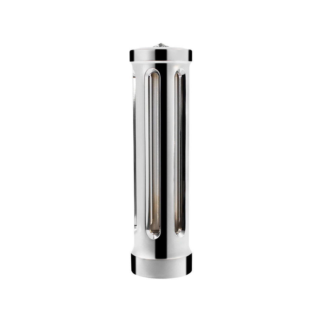 M30 x 3.5 Thread-On Sonoma Style Gearshift Knob - Smoke Crystal/Chrome