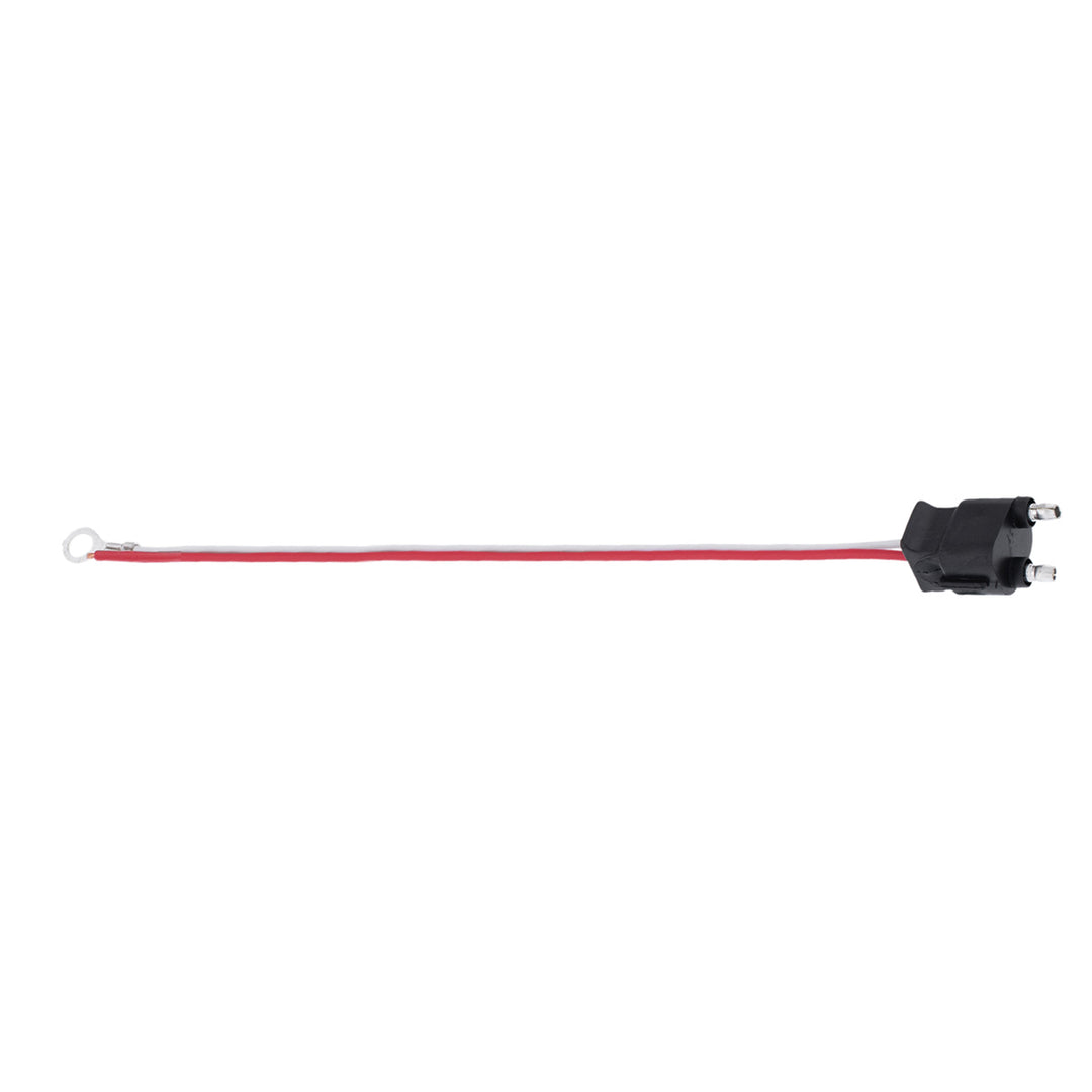 2 Wire Pigtail With 2 Prong Straight Plug - 12" Lead (50-Pack)