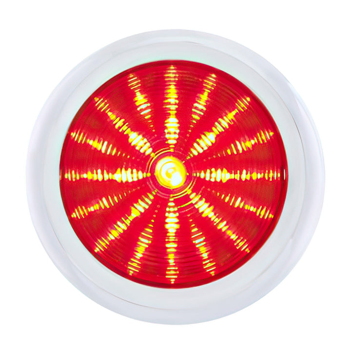 41 LED 1950 Pontiac Style Tail Light With Chrome Bezel &amp; Red Lens