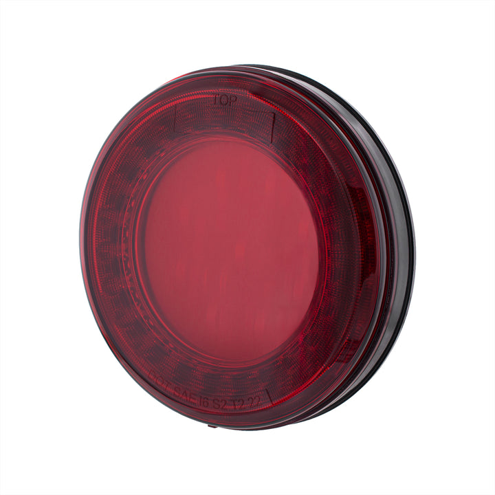 33 LED 4" Round Lumos Light X - Series (Stop, Turn &amp; Tail) - Red LED/Red Lens
