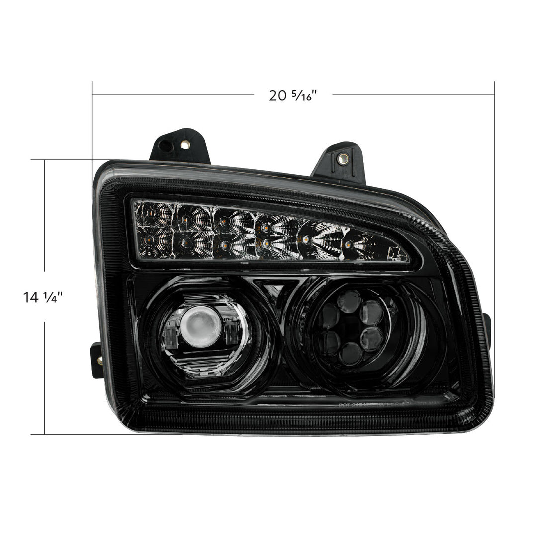 Blackout 11 LED Headlight For 2015-2024 Kenworth T880 - Passenger