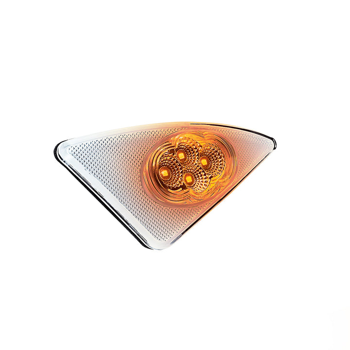 Double Fury 4 LED Fender Signal Light For 2008-2017 Kenworth T660 - Amber &amp; Green LED, Driver
