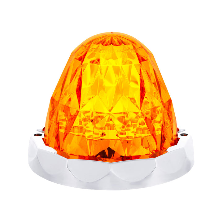 19 LED Dual Function Crystal Watermelon Light Kit With Bezel - Amber LED/Amber Lens