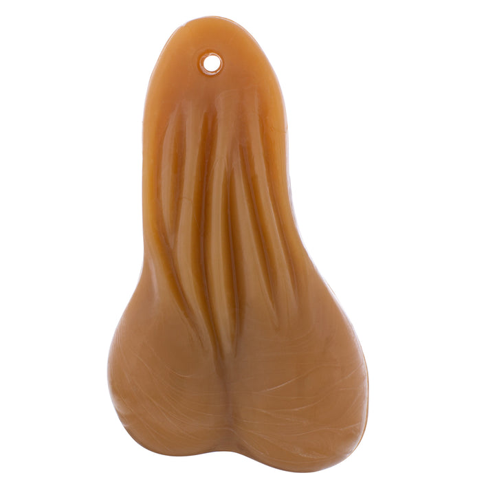 8-1/4" Tall Large Low - Hanging Rubber Balls - Tan