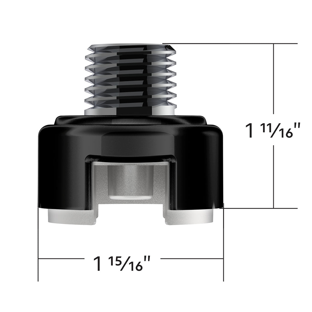 M30 x 3.5 Thread-On Shift Knob Mounting Adapter For Eaton Fuller Style 13/15/18 Shifter - Candy Black