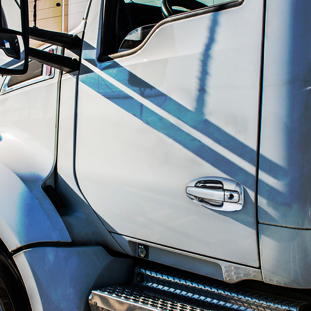 Chrome Exterior Door Handle Cover For Kenworth T680/T880 (2013-2024) &amp; W990 (2019-2024) - Passenger