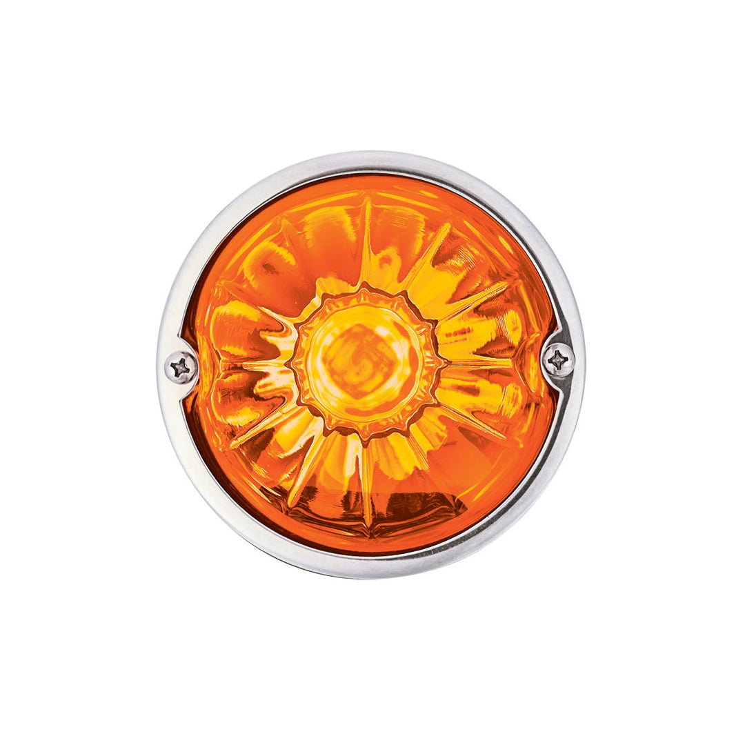 Glass Watermelon Light Kit With 4 LED Light - Amber LED/Amber Lens