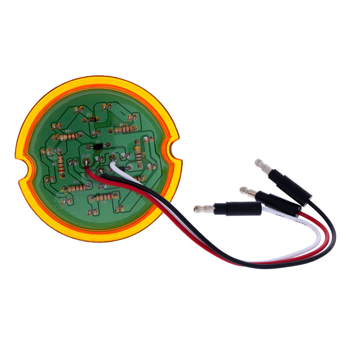 17 LED Dual Function Watermelon Cab Light - Amber LED/Amber Lens (Bulk)