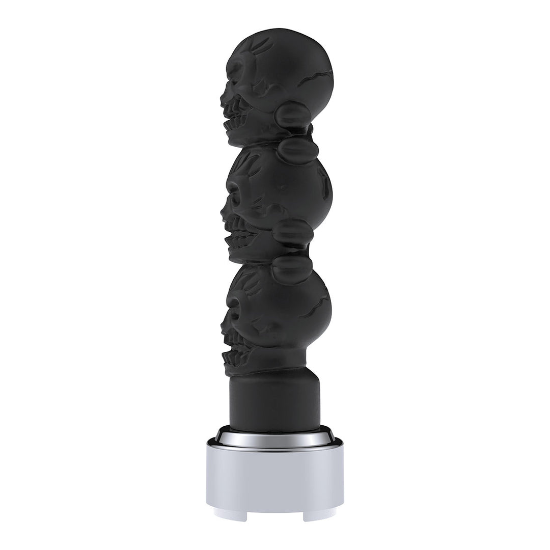 Thread-On 3 - Skulls Gearshift Knob With Adapter For Eaton - Fuller 9/10 Speed Shifter - Matte Black