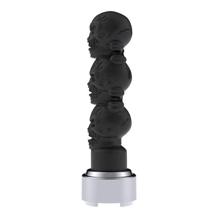 Thread-On 3 - Skulls Gearshift Knob With Adapter For Eaton - Fuller 9/10 Speed Shifter - Matte Black