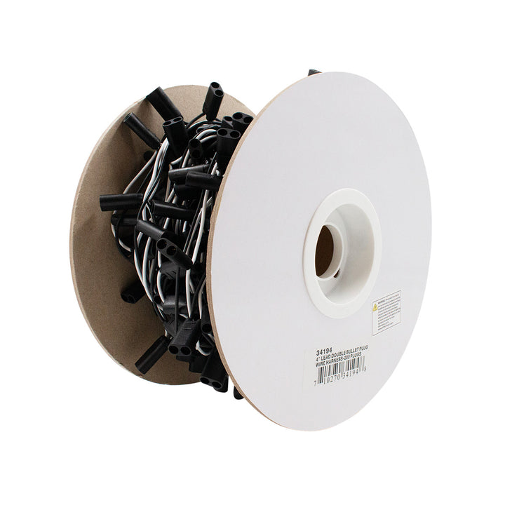 200 Count 2 - Prong Female Bullet Plugs 16G Wire Harness Roll - 66&