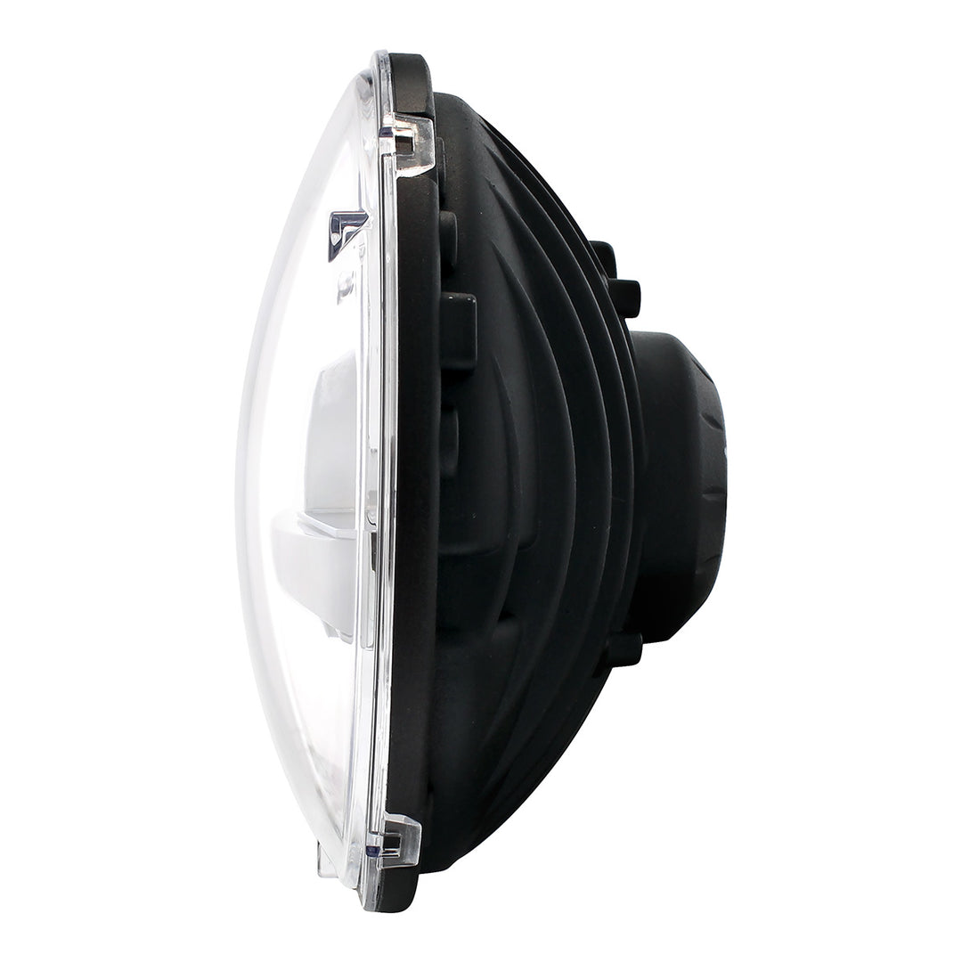ULTRALIT - High Power LED 7" Headlight With Turn Signal &amp; Amber Position Light Bar