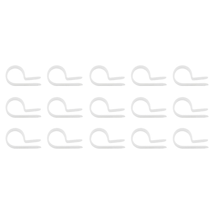 1/2" I.D. Natural Nylon Cable Clamps (15-Pack)