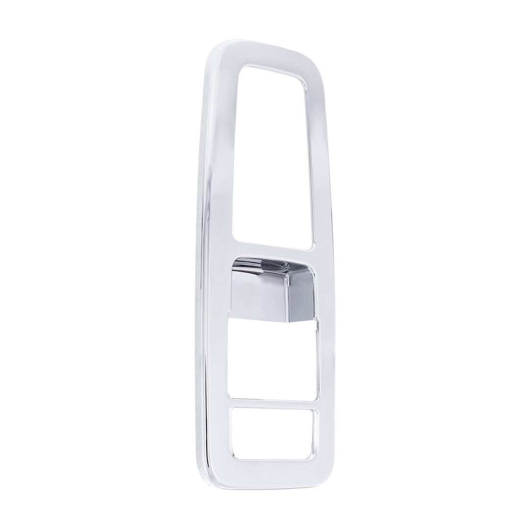 Chrome Plastic Door Switch Cover For 2013-2024 Kenworth T680 - Driver (With Power Mirrors)