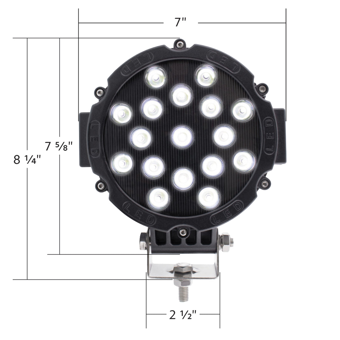 17 High Power LED 7" Spot/Off Road Light