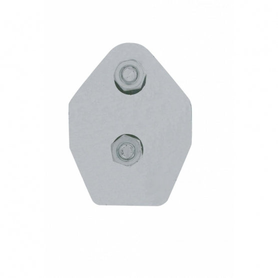 30" 430SS 45 - Degree Angled Heavy Duty Mud Flap Hangers - 2" Bolt Pattern (Pair)