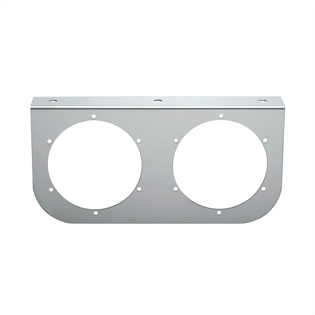 Stainless Light Bracket With 2 x 4" Light Cutouts