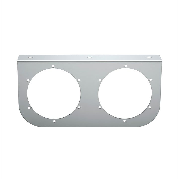 Stainless Light Bracket With 2 x 4" Light Cutouts