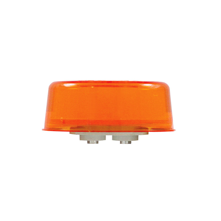 6 LED 2" Round GloLight (Clearance/Marker) - Amber LED/Amber Lens