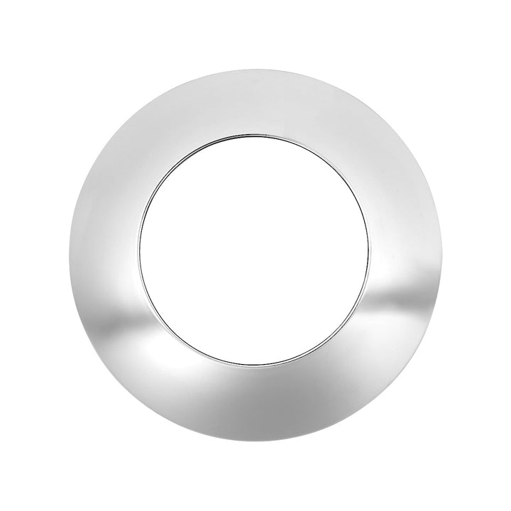 8" Chrome Rear Hubcap With Hubometer Cutout