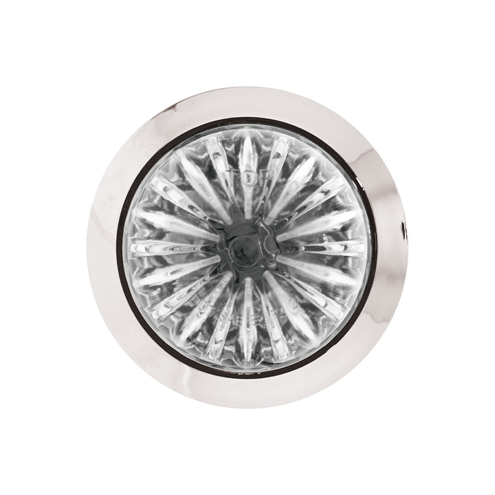 2 LED Dual Function 1-1/8" Watermelon Light (Clearance/Marker) - Amber LED/Clear Lens