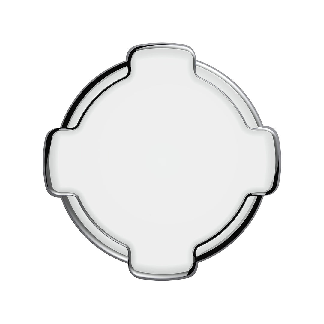 Chrome Plastic Fuel Cap Cover For Freightliner - Non - Locking