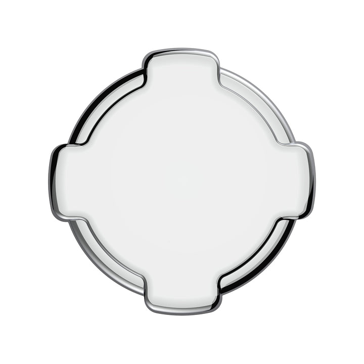 Chrome Plastic Fuel Cap Cover For Freightliner - Non - Locking