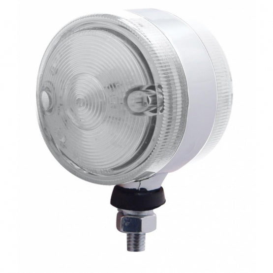 15 LED 3" Double Face Light - Amber &amp; Red LED/Clear Lens