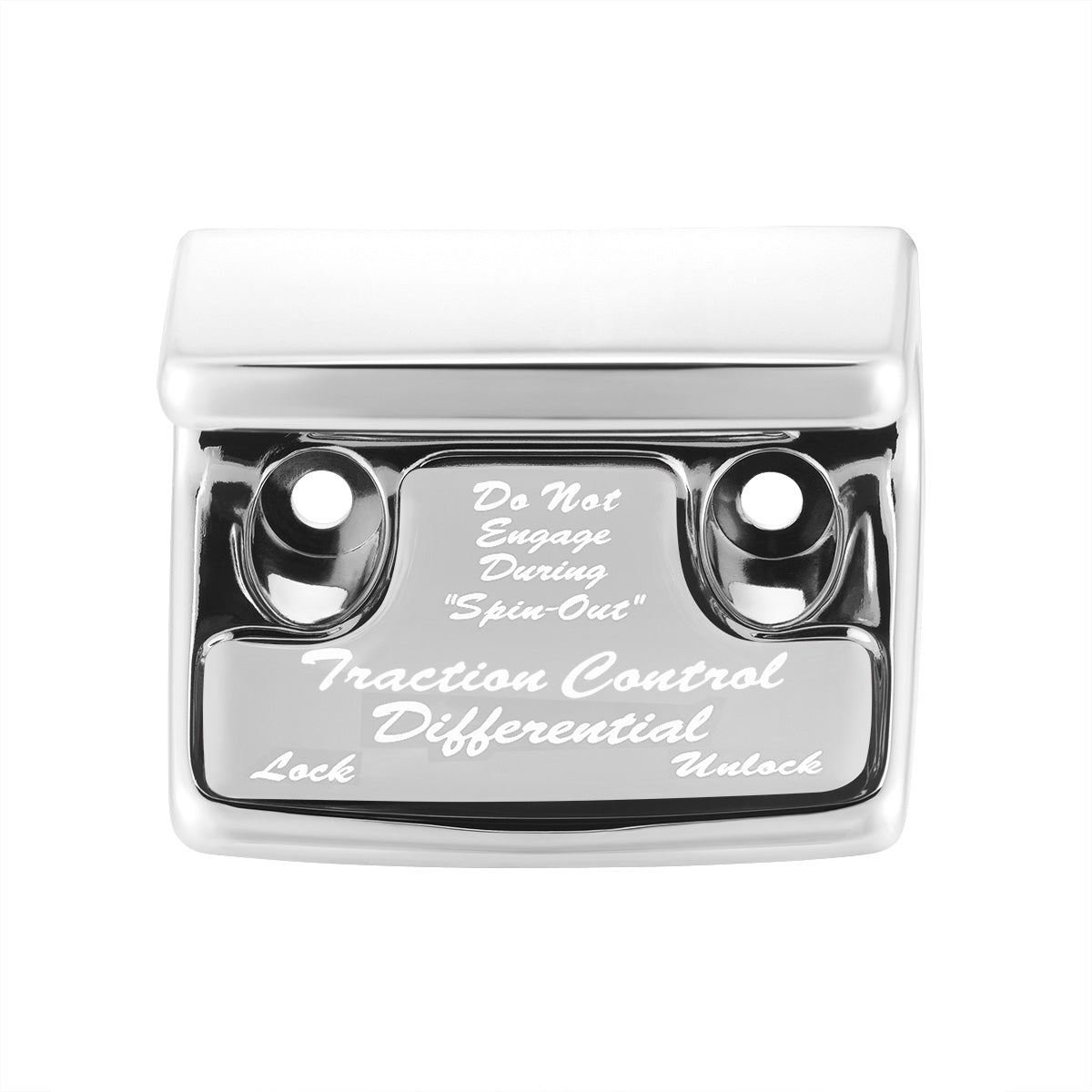 "Traction Control Differential" Switch Guard With Silver Sticker