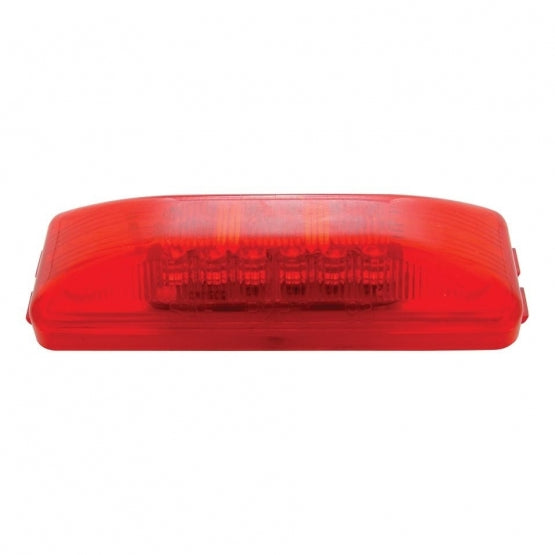 12 LED Rectangular Light (Clearance/Marker) - Red LED/Red Lens (Bulk)
