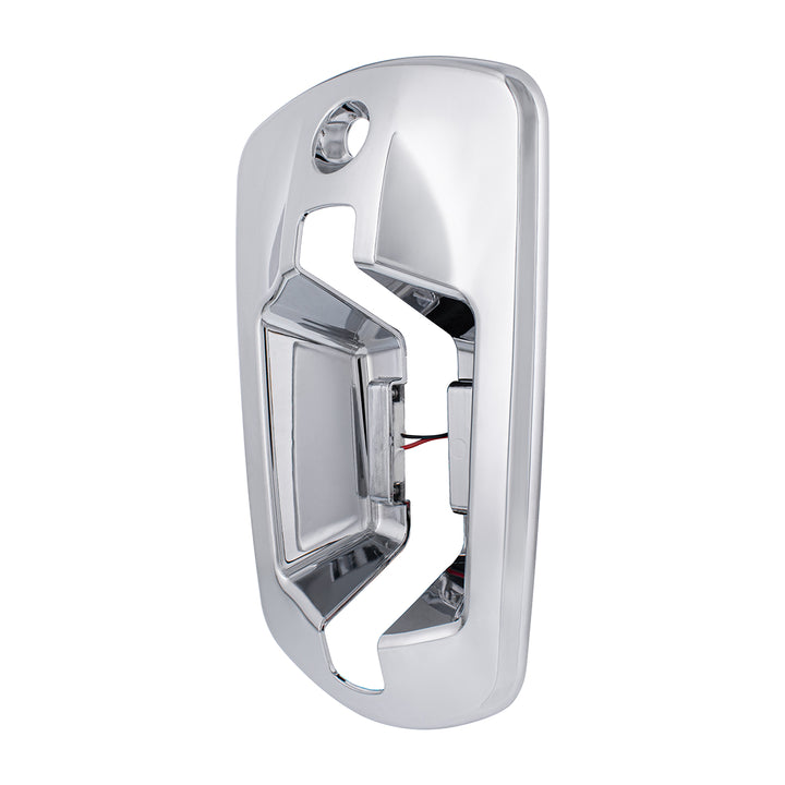 6 LED Chrome Door Handle Cover For 2018-2025 Freightliner Cascadia - Passenger, Red LED