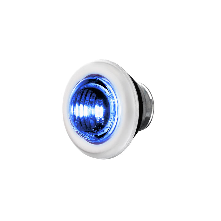 2 LED 3/4" Mini Double Fury Light (Clearance/Marker) - Red &amp; Blue LED/Clear Lens