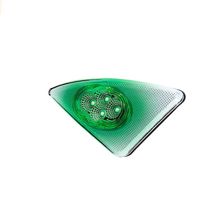 Double Fury 4 LED Fender Signal Light For 2008-2017 Kenworth T660 - Amber &amp; Green LED, Passenger