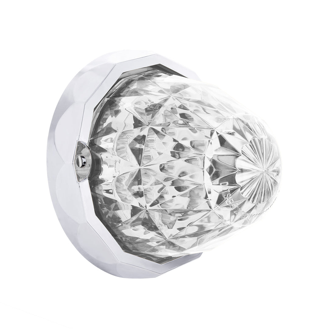 Double Fury 19 LED Dual Function Crystal Watermelon Light Kit With Bezel - Red &amp; Blue LED/Clear Lens