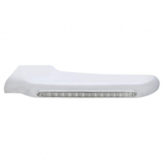 Sequential 14 Amber LED Front Fender Cover For Peterbilt 388 (2008-2015) &amp; 389 (2008-2023) - Clear Lens - Driver