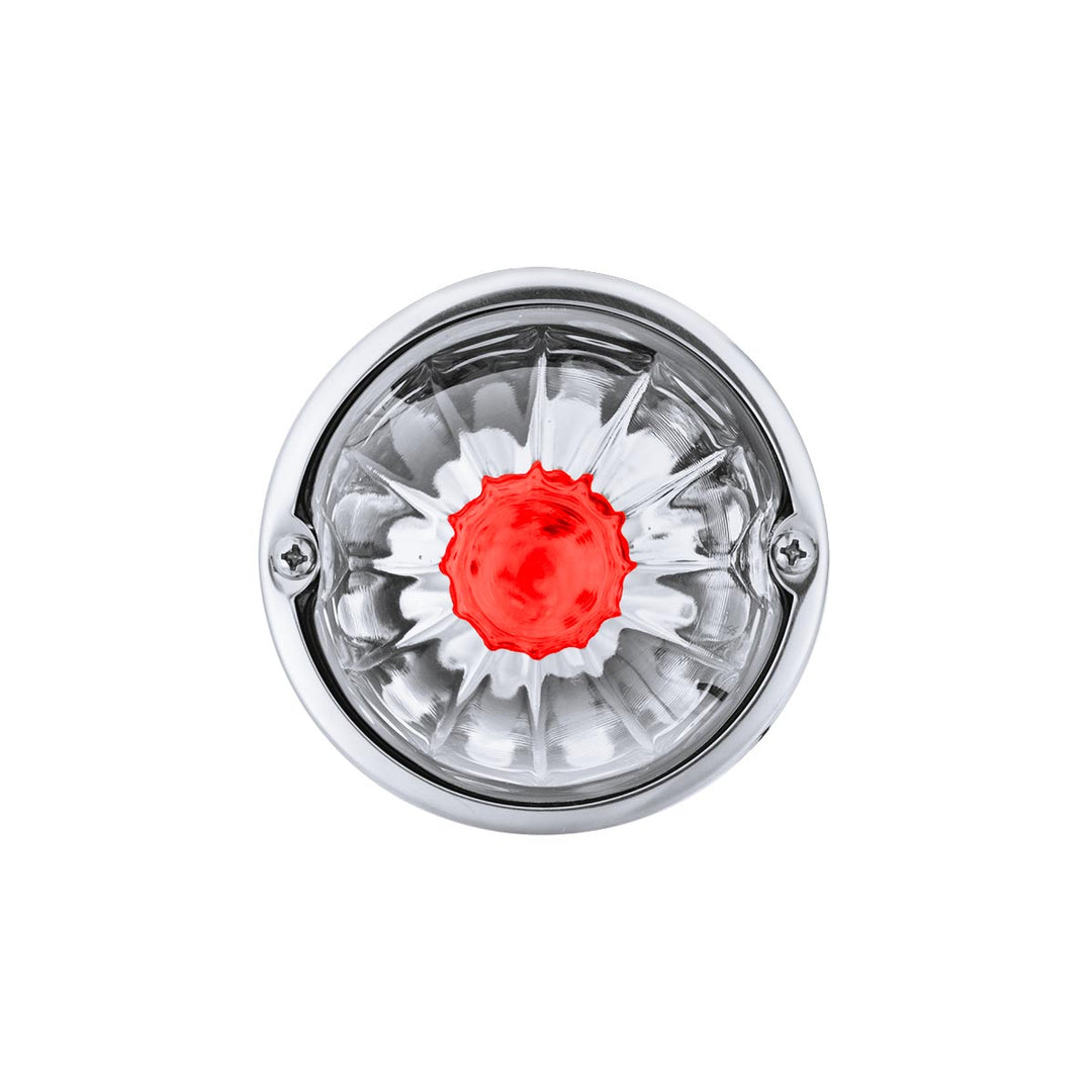Glass Watermelon Light Kit With LED Light - Red LED/Clear Lens